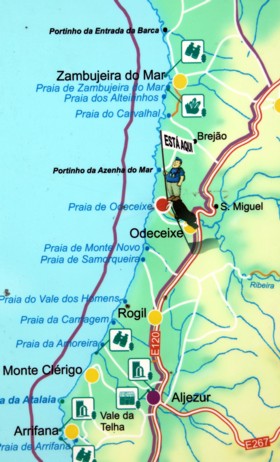 Karte Odeceixe 280